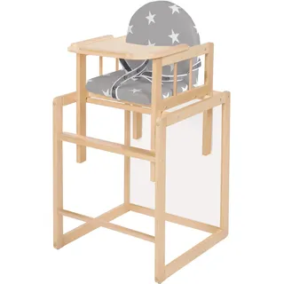 roba Kombihochstuhl Little Stars Beige inkl. 3-Punkt-Gurt