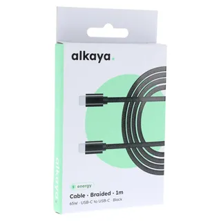 alkaya Speed Flex Datenkabel Geflochten 65W schwarz - Kabel - Digital/Daten - Schwarz