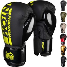Phantom Boxhandschuhe APEX Speed | MMA Muay Thai-Boxing Gloves | 10-16 oz | Männer - Schwarz/Neon
