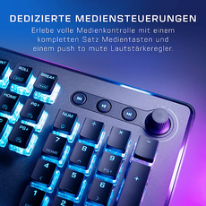 Bild von Vulcan II Max schwarz, LEDs RGB, TITAN II OPTICAL RED, USB, DE (ROC-12-001)