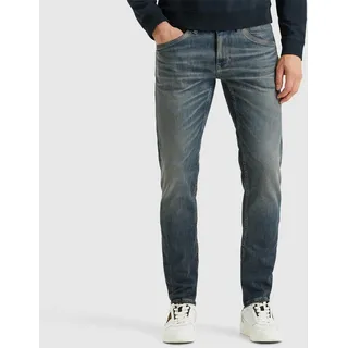 Slim-fit-Jeans PME LEGEND "XV Denim PTR150", Herren, Gr. 31, Länge 36, grau, Denim/Jeans, Obermaterial: 92% Baumwolle, 6% Elastomultiester, 2% Elasthan, Jeans Slim-fit-Jeans