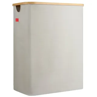 Blumtal Wäschekorb 3 Fächer 150L mit 3 herausnehmbaren Wäschesäcken, Wäschekorb beige, Wäschesammler 3 Fächer, Pfandflaschen Sammelbehälter, laundry basket, Wäschekorb mit Deckel, Wäschebox