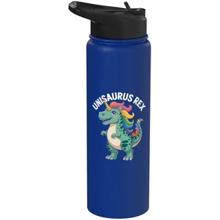 Unisaurus Rex Regenbogen Einhorn Dinosaurier Spaß Stainless Steel Insulated Water Bottle