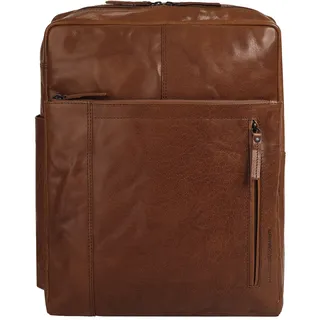 Spikes & Sparrow Laptoprucksack echt Leder, braun