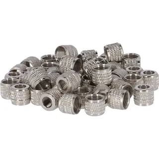 Schwalbe Überwurfmutter DV, silber, Fahrradpumpe, 50er Pack