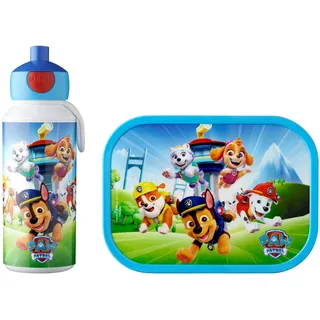 Mepal Campus 400 ml - Lunch-Set - Paw Patrol Pups: Lunch-Set für Kinder mit Pop-up Trinkflasche & Lunch Box - + 750 ml 2er Set« 2 Stk. tlg.