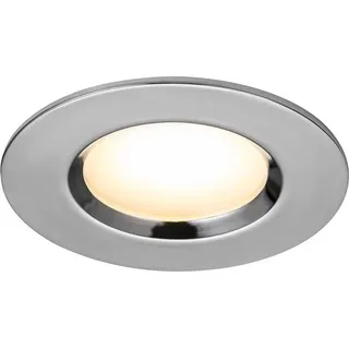 Nordlux Smart Home DORADOSMAR LED Einbaustrahler außen gebürstet nickel 360lm IP65 App Steuerbar 8,5x8,5x7cm