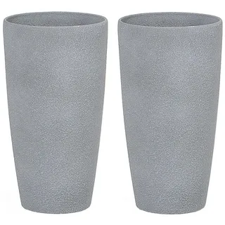 Beliani Abdera 23 x 23 x 42 cm Grau