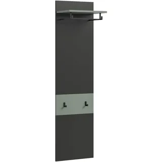 xonox.home Garderobenpaneel Canu 165 x 45 x 29 cm Basalt Grau/Smoke Green