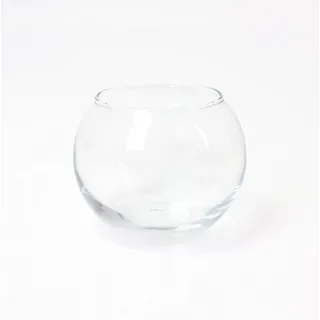 INNA-Glas Kugelvase - Dekoglas TOBI, klar, 8cm, Ø 9,5cm | Kerzen Glas - Pflanzgefäß
