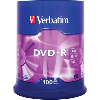 Verbatim DVD+R 4,7 GB 100 St. Spindel