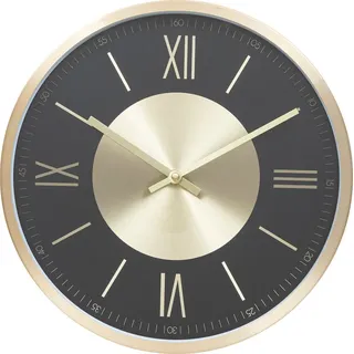 Atmosphera Wanduhr Roma Unendlichkeit - Vintage Metall - 30 cm - Gold