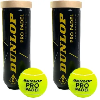 Dunlop Pro Padel – Padel Bälle für Wettkämpfe und Turniere (1x3er Dose)