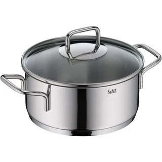 WMF 21.0130.6306, 2 l, Edelstahl, Edelstahl, Gas, Keramik, Halogen, Induktion, Glas, Edelstahl - Silber