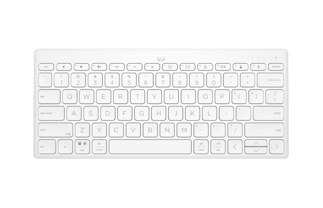 Bild von 350 Compact Multi-Device Keyboard weiß, Bluetooth, DE (692T0AA#ABD)