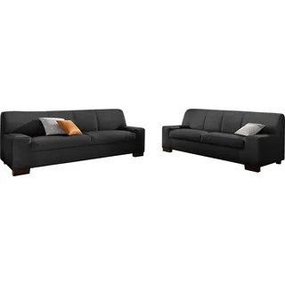 DOMO collection »Norma kubisch und zeitlos« schwarz, H:74cm, Sitzmöbel-Sets, Polstergarnitur, bestehend aus je einem 2- und 3-Sitzer,