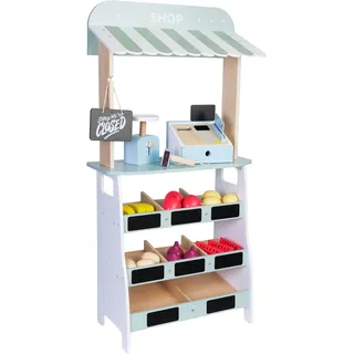 Kaufladen CHIC2000, bunt, Kaufläden, KinderB:48cm H:95cm T:22,5cm, Holz, Kaufladen, B:48cm H:95cm T:22,5cm