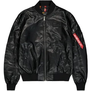 Alpha Industries MA-1 VF Vegan Leather Lederjacke für Herren Black