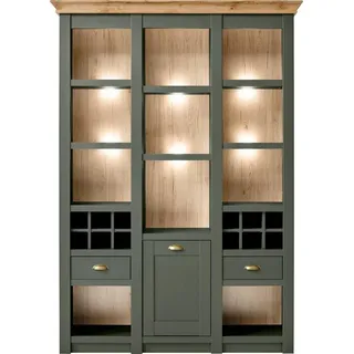 Home Affaire Vitrine Cambridge 147 x 45 x 207 cm Grün