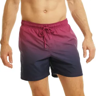 RIPT Herren Essentials Badeshorts schnell trocknend UV 50 Sonnenschutz Badehose, Pink Dip Dye, XXL