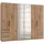 Drehtürenschrank Level by fresh to go 300 x 236 x 58 cm Braun