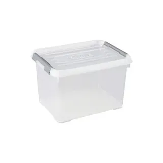 Curver 243808 Aufbewahrungsbox HANDY stapelbar (L x B x H) 400 x 290 x 260 mm Transparent, Silber 1