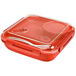 Rotho Lunchbox 1,1 l rot 19,5 x 19,5 x 9,1 cm