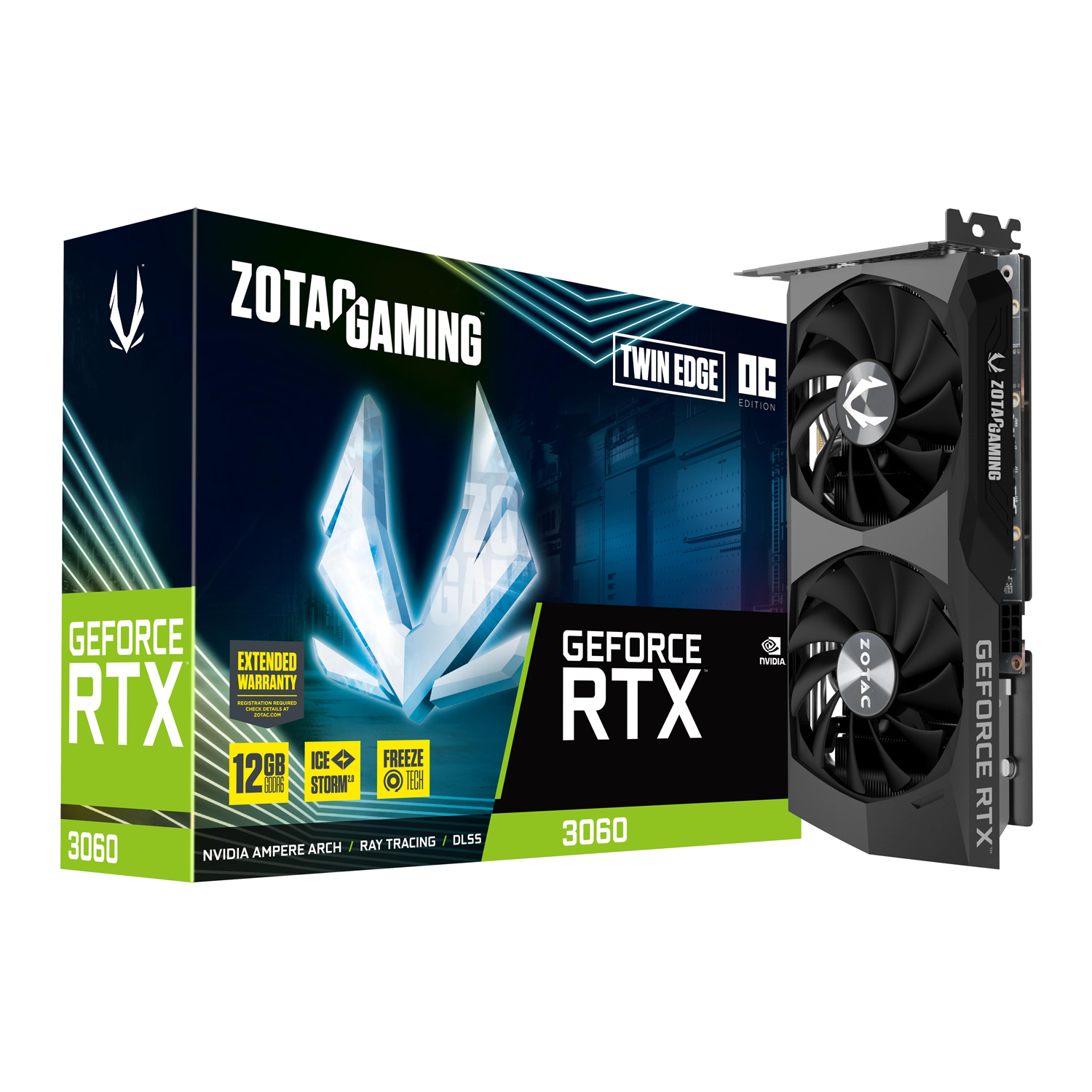 Bild von GeForce RTX 3060 Twin Edge OC 12 GB GDDR6 1807 MHz ZT-A30600H-10M