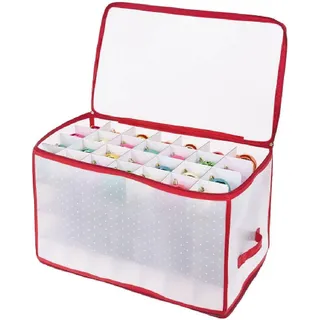 Aufbewahrungsbox Sortierbox Christbaumkugeln Weihnachtskugel Box Trennwände