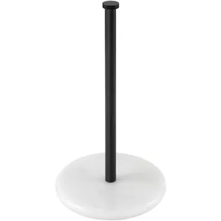 KES Küchenrollenhalter Schwarz Küchenrollenhalter Stehend Edelstahl SUS304 Rollenhalter Küche Marmor Basis Küchenrolle Halter Küchenpapierhalter Rollenhalter, KPH100-BK