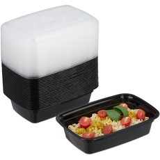 Bild 24x Mealprepbox, Lunchbox, schwarz