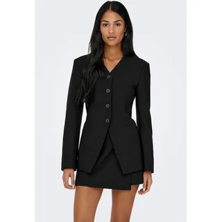 Jerseyblazer ONLY "ONLLAMINA LIFE L/S FIT BLAZER TLR", Damen, Gr. 34, schwarz, Obermaterial: 97% Polyester, 3% Elasthan, unifarben, regular fit normal, Blazer Jerseyblazer
