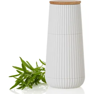 AdHoc MP152 manuelle Salzmühle oder  Pfeffermühle Scape White, Kunststoff | Eichenholz