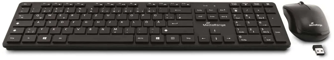 Bild von MROS107 Wireless Keyboard and Mouse Set schwarz,