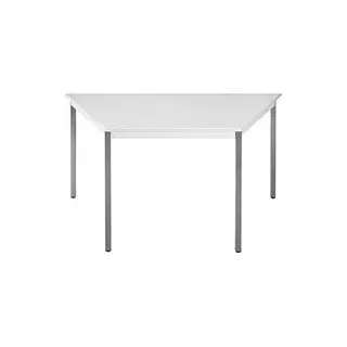 SODEMATUB Mehrzwecktisch lichtgrau, dunkelgrau Trapezform, Vierkantrohr grau, 60,0/120,0 x 60,0 x 74,0 cm
