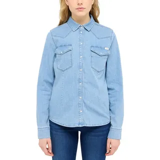 Mustang Hemdbluse »Damen Style Cody Denim Shirt«, blau