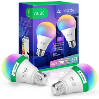 Nous Smarte Glühbirne RGB E27 (P3) 2 St.