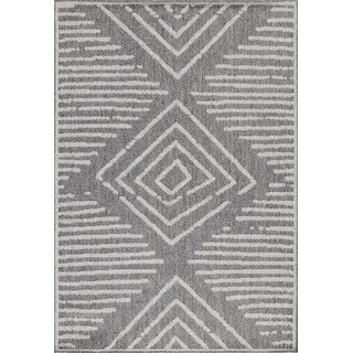 Aruba Aim teppich indoor/outdoor flachgewebt rechteckig 240x340cm grau - Grau