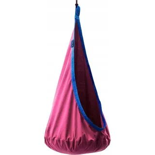 Potenza Milo Cocoon Hängehöhle für Kinder Hängesessel Kindersitz Kindershaukel mit Kissen 100% Baumwolle max 70kg Hängeschaukel - Rosa