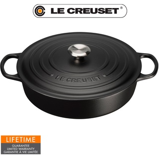 Le Creuset Signature Gourmet-Bräter 24 cm schwarz