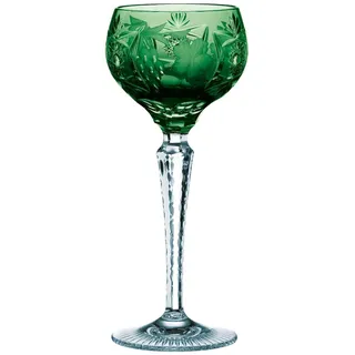 Nachtmann Weinglas mit Schliffdekoration, 230 ml, dunkelgrün, Traube, 35954, Römerglas aus Bleikristall, spülmaschinenfest, Made in Germany