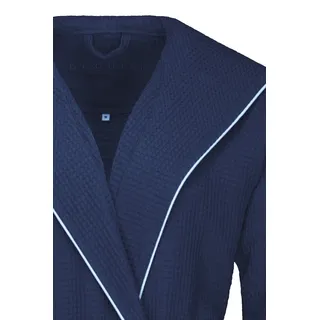 Bademantel BUGATTI Gr. S, blau (marine), S, 100% Baumwolle, Hausmäntel, Bademantel, in einem klassischen und komfortablen Style