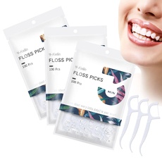 Y-Kelin 300 Stück Zahnseide Sticks - Speziell für Backenzähne - Zahnreinigung der hinteren Zahnzwischenräume - Zahnstocher