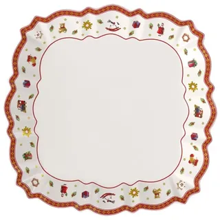 Villeroy & Boch Servierteller 27 cm rot/weiß