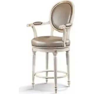 Rund Sitzhocker Holzhocker Massivholz Hocker Stühl Barhocker Silber Neu - Silber