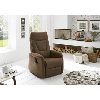 Hukla Sessel HU-RV15025 Federkern 78 x 108 x 90 cm Braun mit Aufstehhilfe