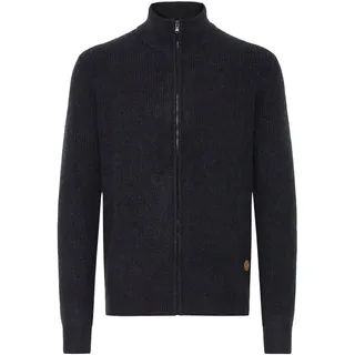 Strickjacke INDICODE "Strickjacke IDBratram", Herren, Gr. XXL, schwarz, Obermaterial: 58% Polyacryl PAN. 32% Polyester PES. 7% Wolle mw. 3% Elasthan EL., Strickjacken Strickjacke