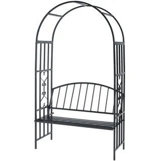 casa.pro Rosenbogen Barile , Metall , 114x205x55 cm , Dekoration, Gartendeko