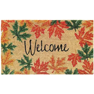 Banzaii Fußmatte für den Winter Weihnachten aus Kokos 40 x 70 cm, mit PVC-Rückseite rutschfest, mit Digitaldruck, Teppich für den Eingang für den Außen- oder Innenbereich - Schneemännern