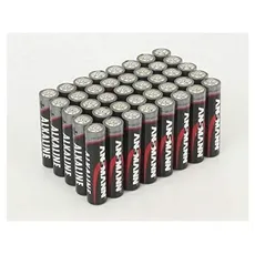Ansmann Pro Power Alkali-Batterie, AA Mignon, 40er Pack, langanhaltende Energie für Geräte mit mittlerem bis hohem Energieverbrauch, Alkaline